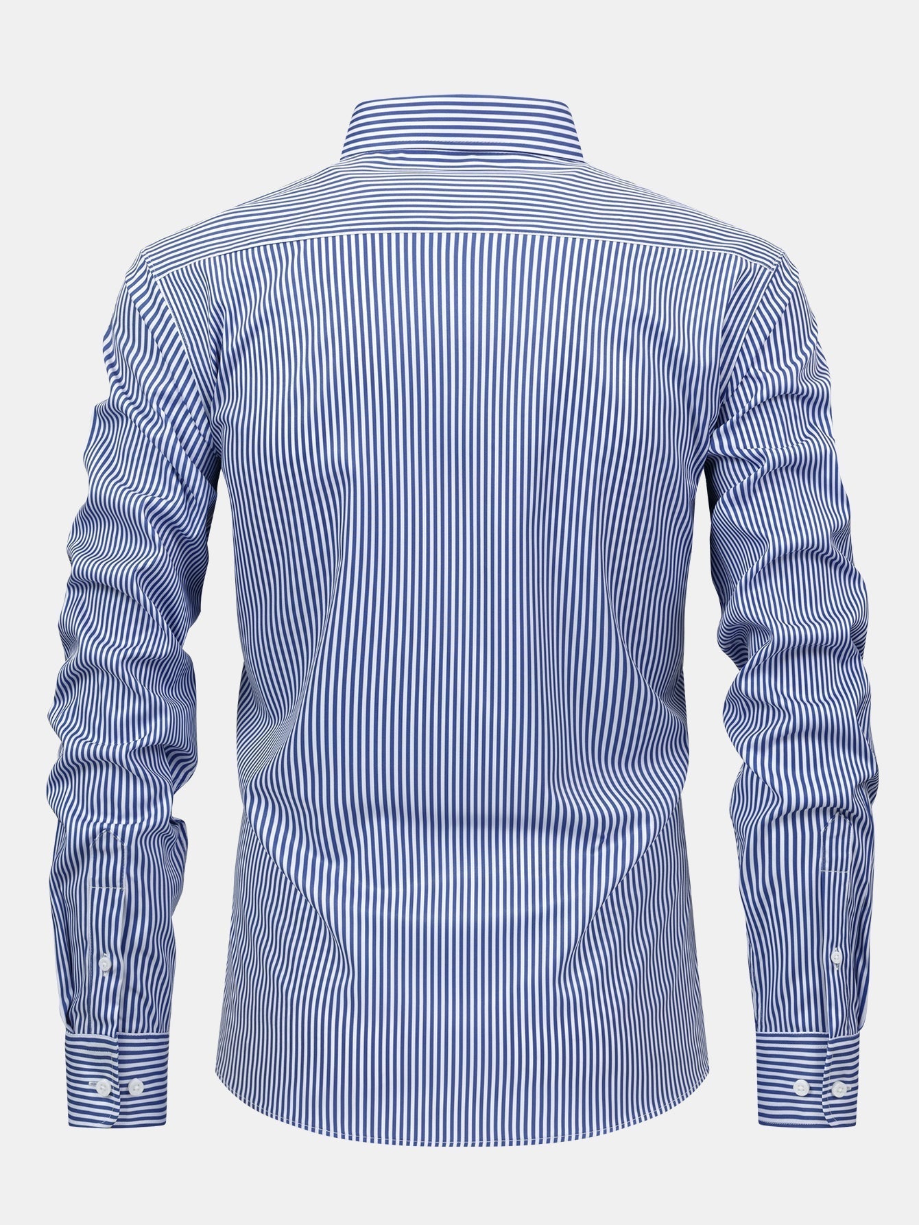 hola STRIPED LONG SLEEVE BUTTON-DOWN SHIRT & SLIM FIT SKINNY LEG PANTS
