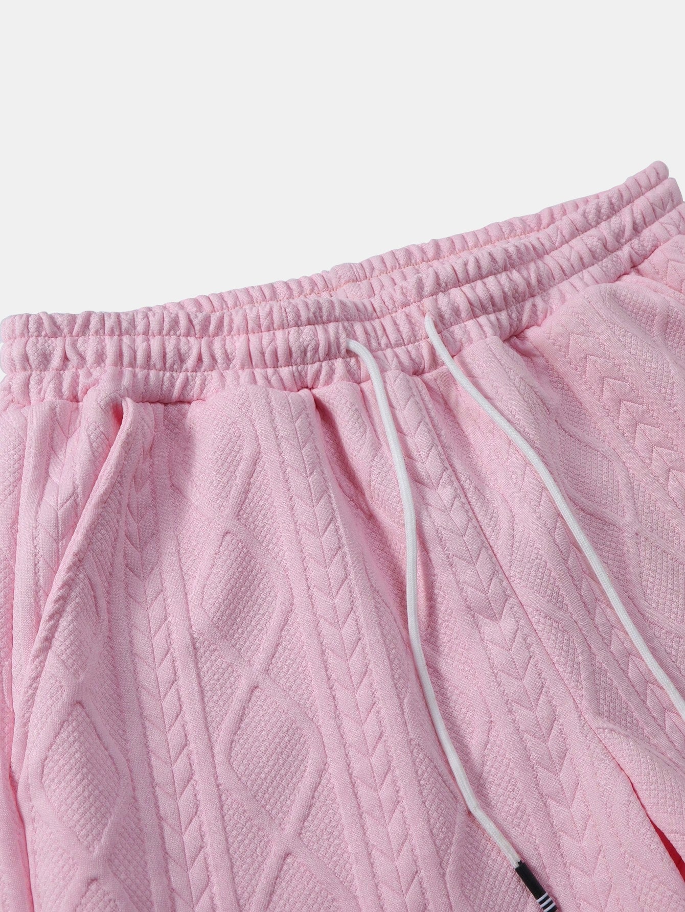 Ulises® | Twist Geometry Jacquard Button Up Shirt & Drawstring Shorts