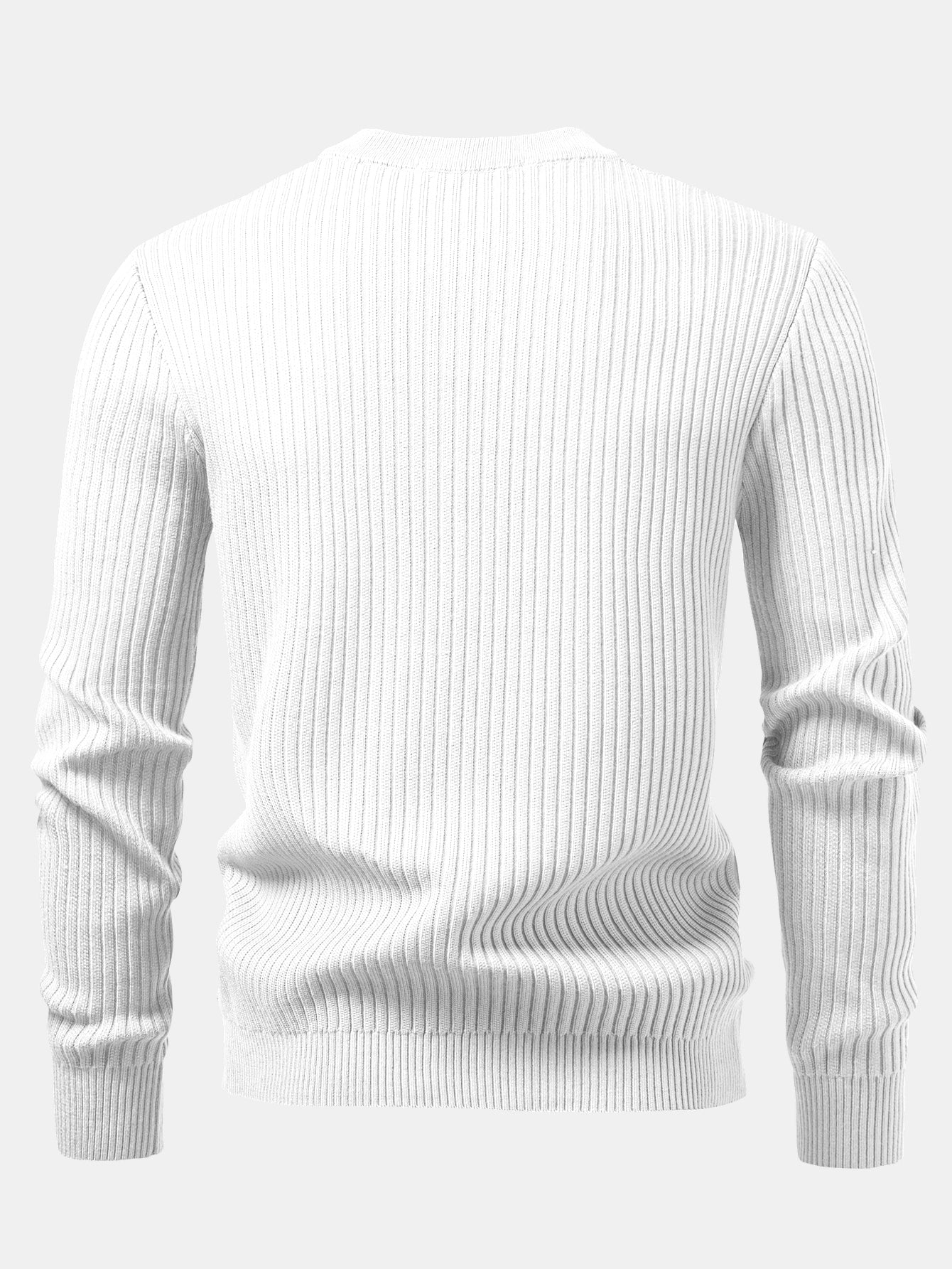 Ardal® | Ribbed Henley Neck Sweater