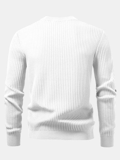 Ardal® | Ribbed Henley Neck Sweater