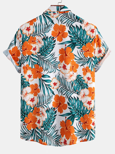 Lyle® | Tropical Flowers Print Button Up Shirt