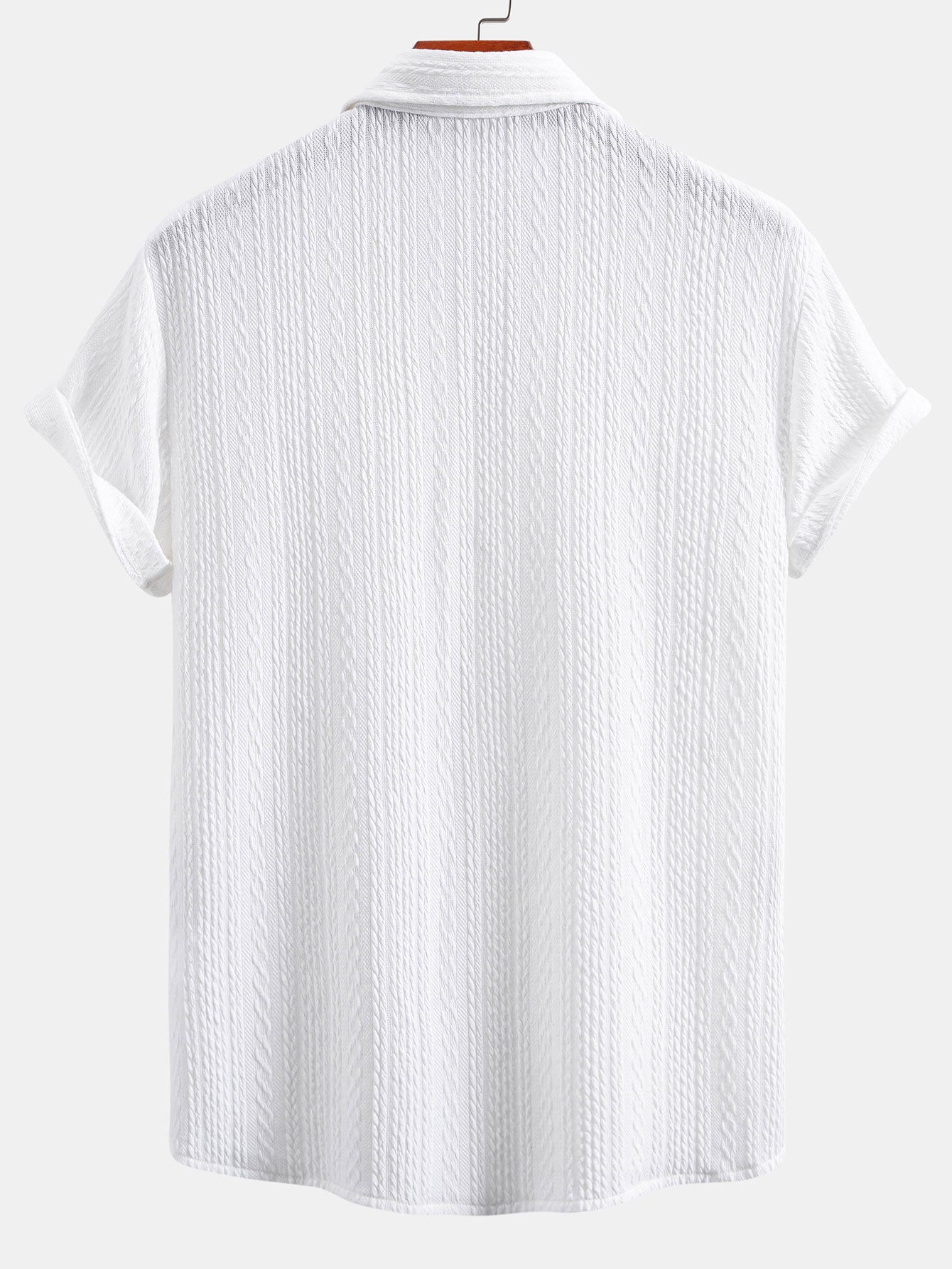 Asare® | Muscle Fit Jacquard Textured Shirt