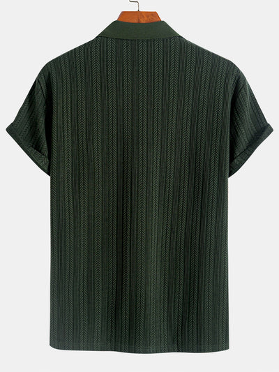 Stanley® | Textured Zipper Polo