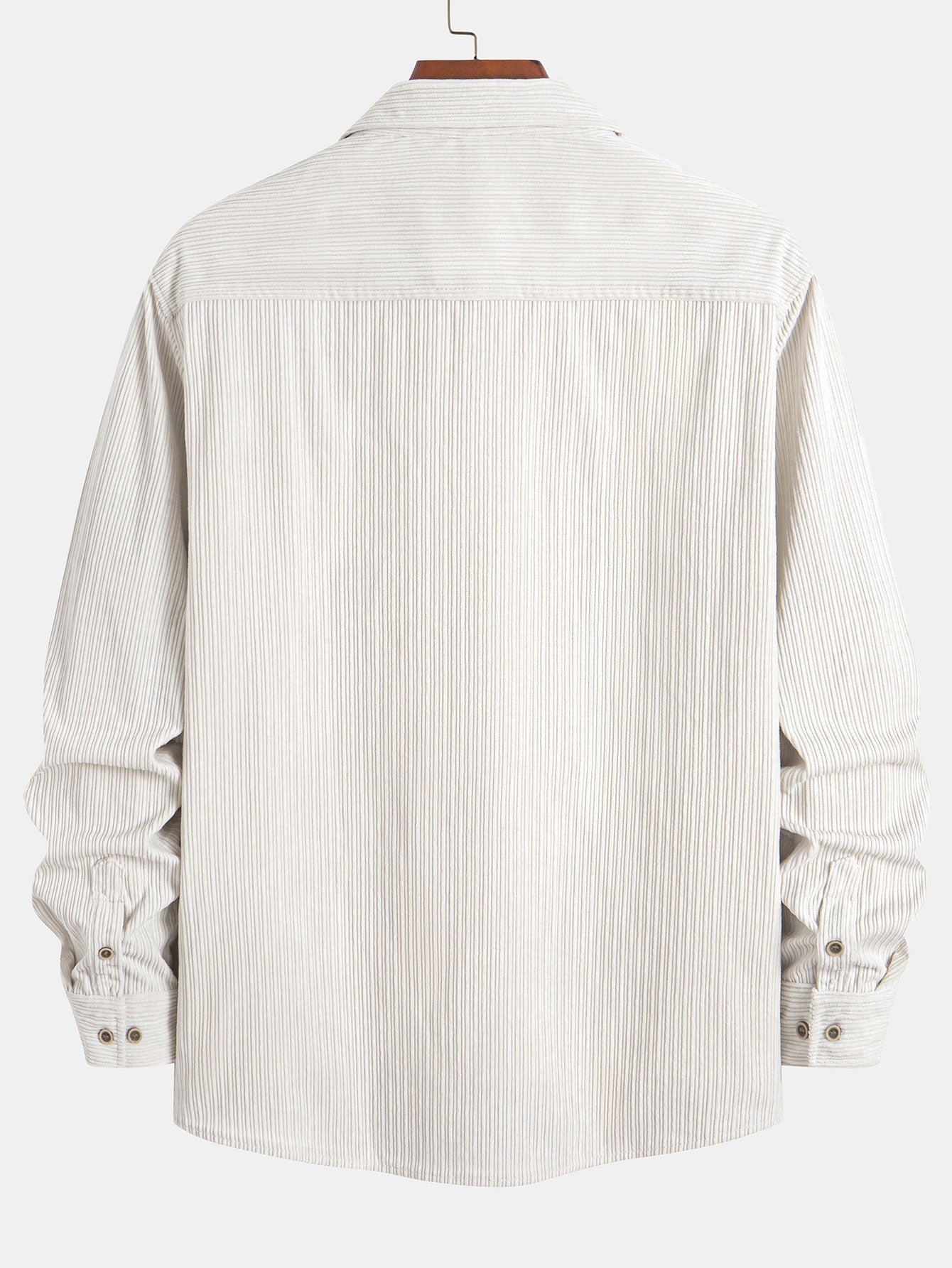 Kareem® | Long Sleeve Corduroy Pocket Button Up Shirt