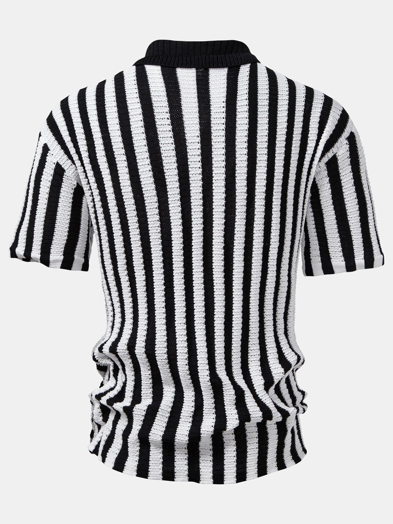 hola STRIPED SHIRT WITH DROP SHOULDERS