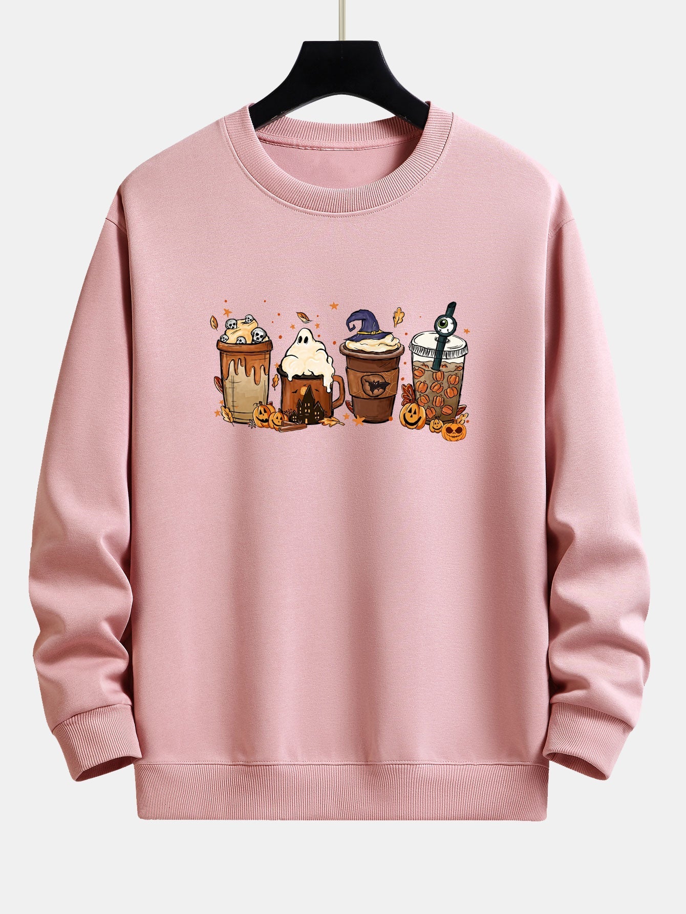 Blas® | Halloween Coffee Print Relax Fit Sweatshirt