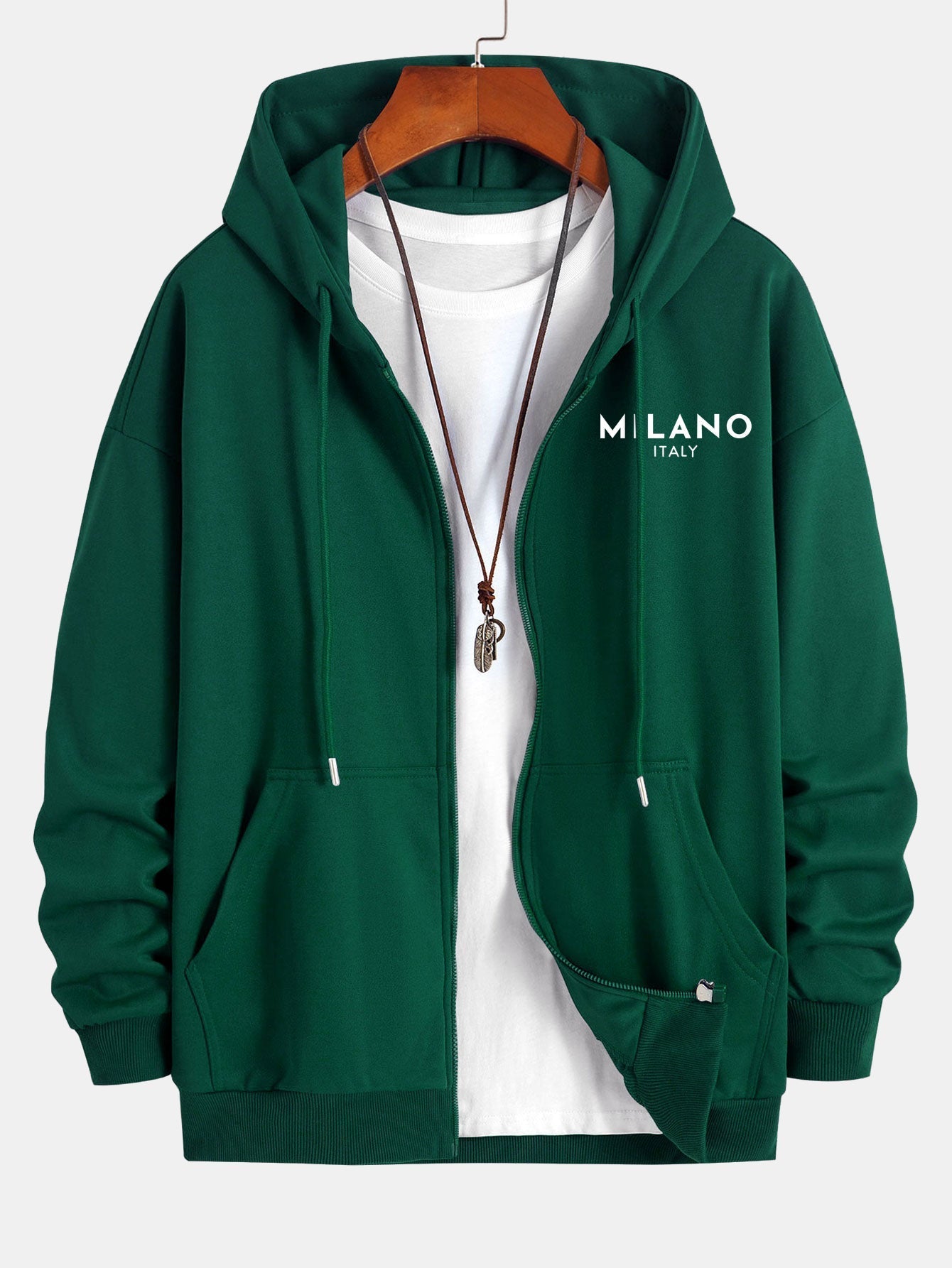 Jonas® | Milano Italy Print Relax Fit Zip Hoodie