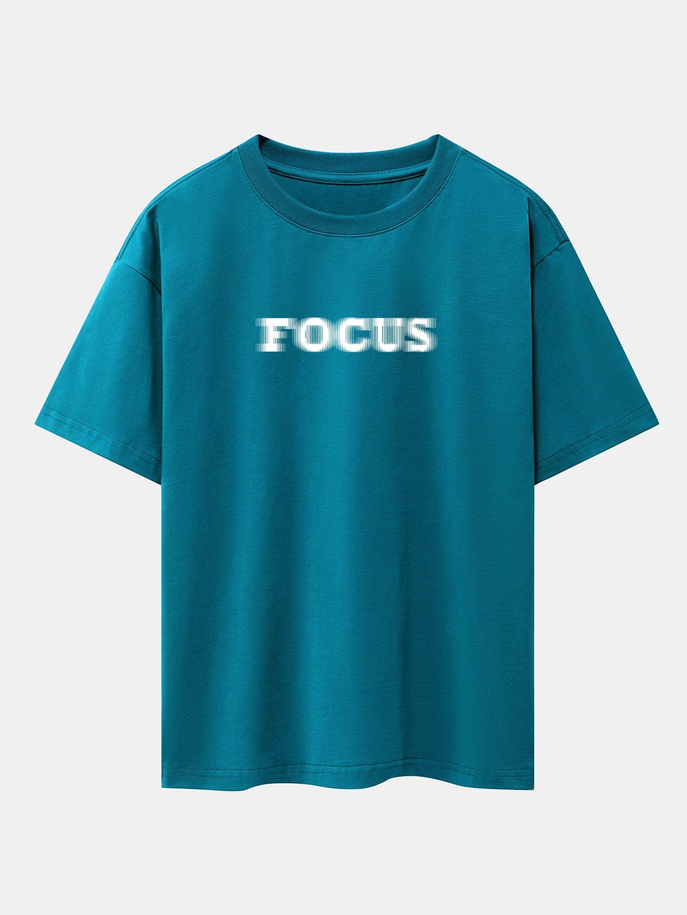 Wayne® | Vague Focus Print Drop Shoulder Oversize T-Shirt