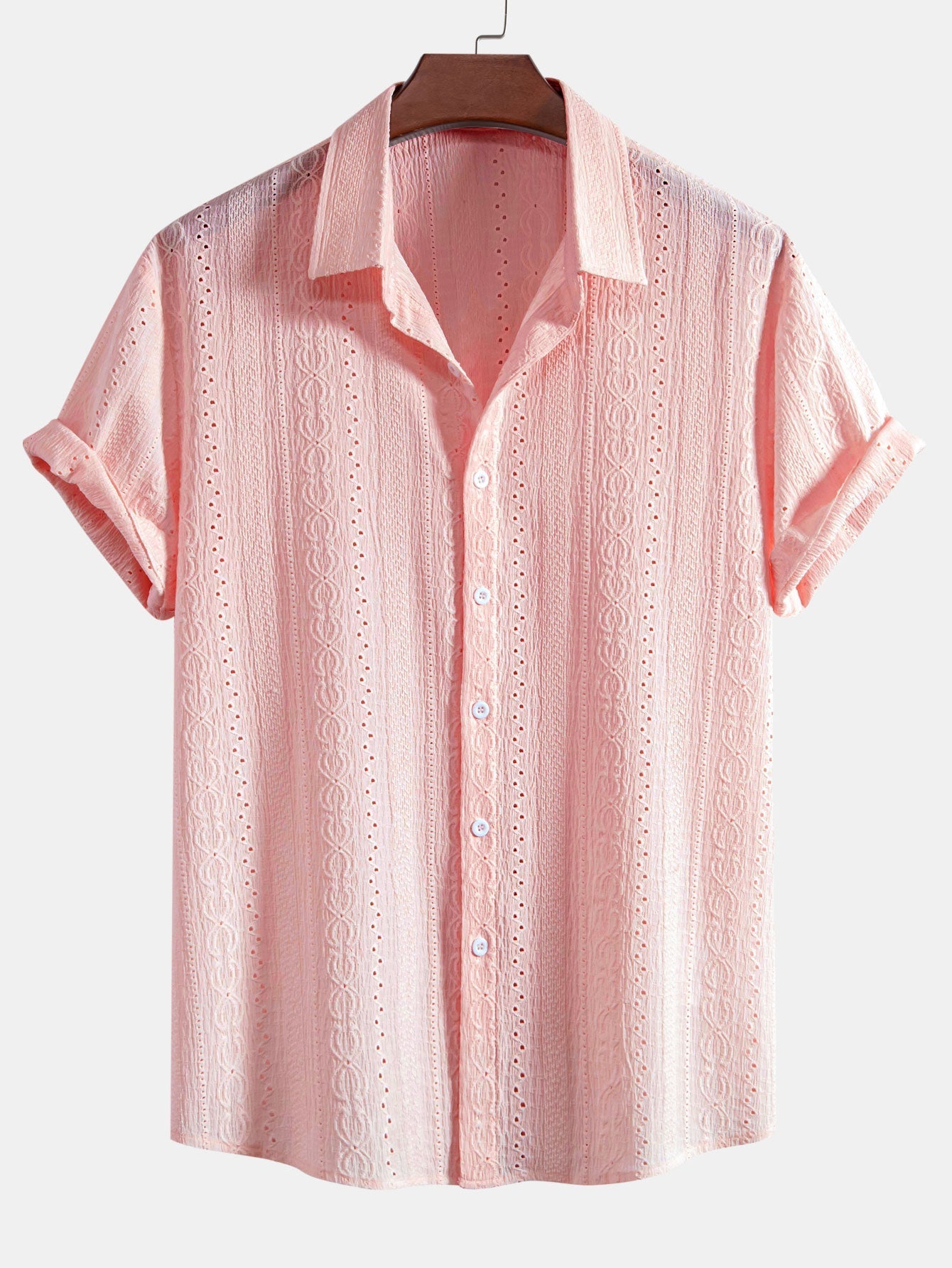 Arcadio® | Textured Button Up Shirt