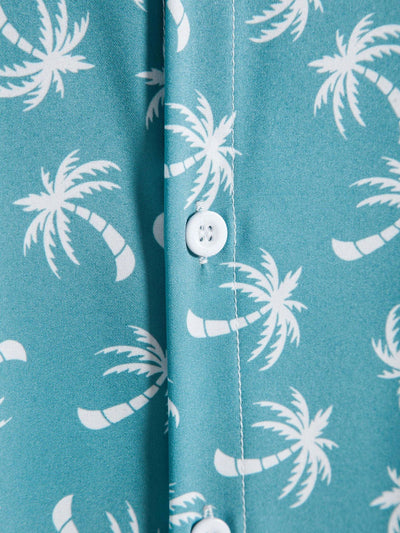 Nicolás® | Coconut Tree Print Shirt