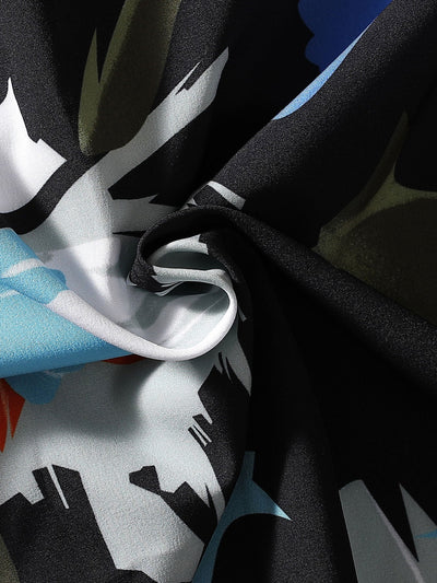 Astrid® | Hand Drawn Floral Print Revere Shirt