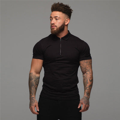 Jorge® | Men'S Zip-Up Polo Shirt