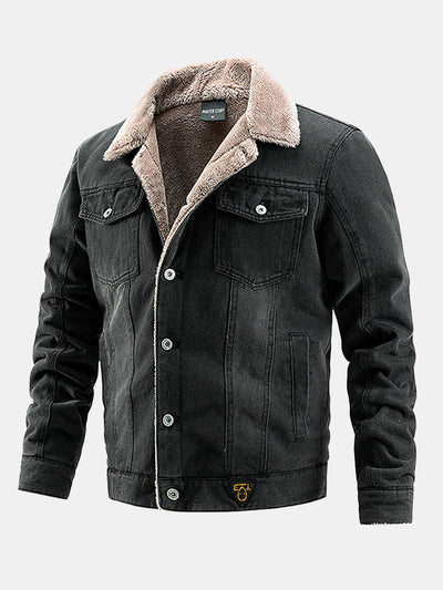 Lachlan | Regular Fit Faux Fur Lined Denim Jacket