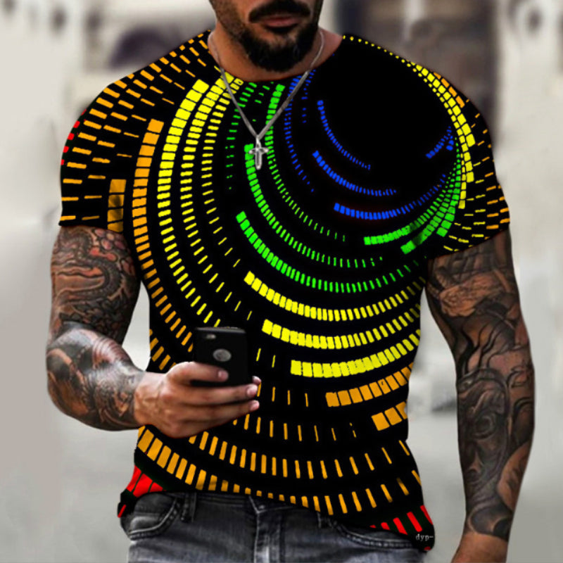 Jorel® | Men'S 3D Digital Print Casual Short-Sleeved T-Shirt