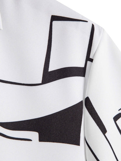 Aethelred® | Abstract Print Button Up Shirt
