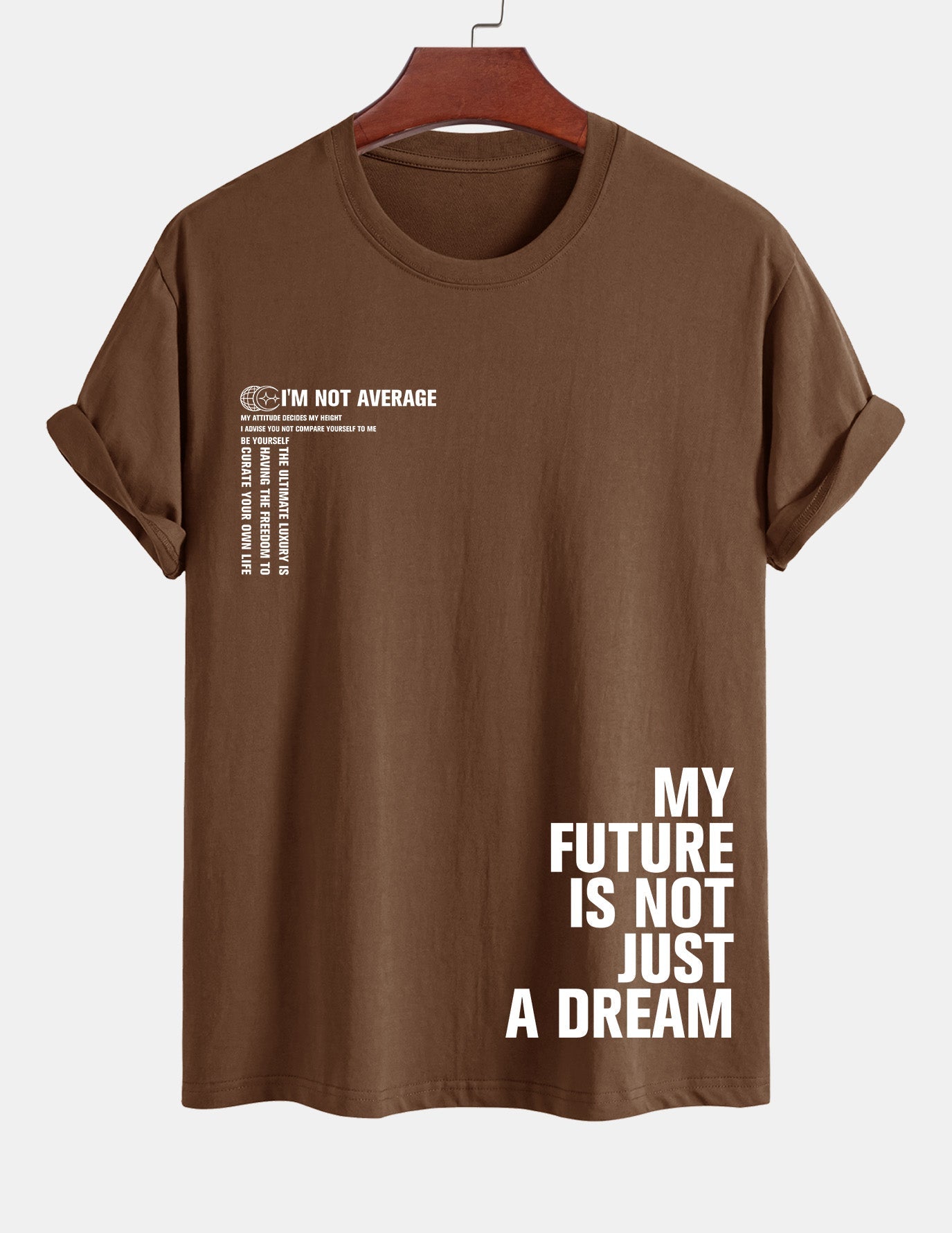 Urbano® | Positive Slogan Print Cotton T-Shirt
