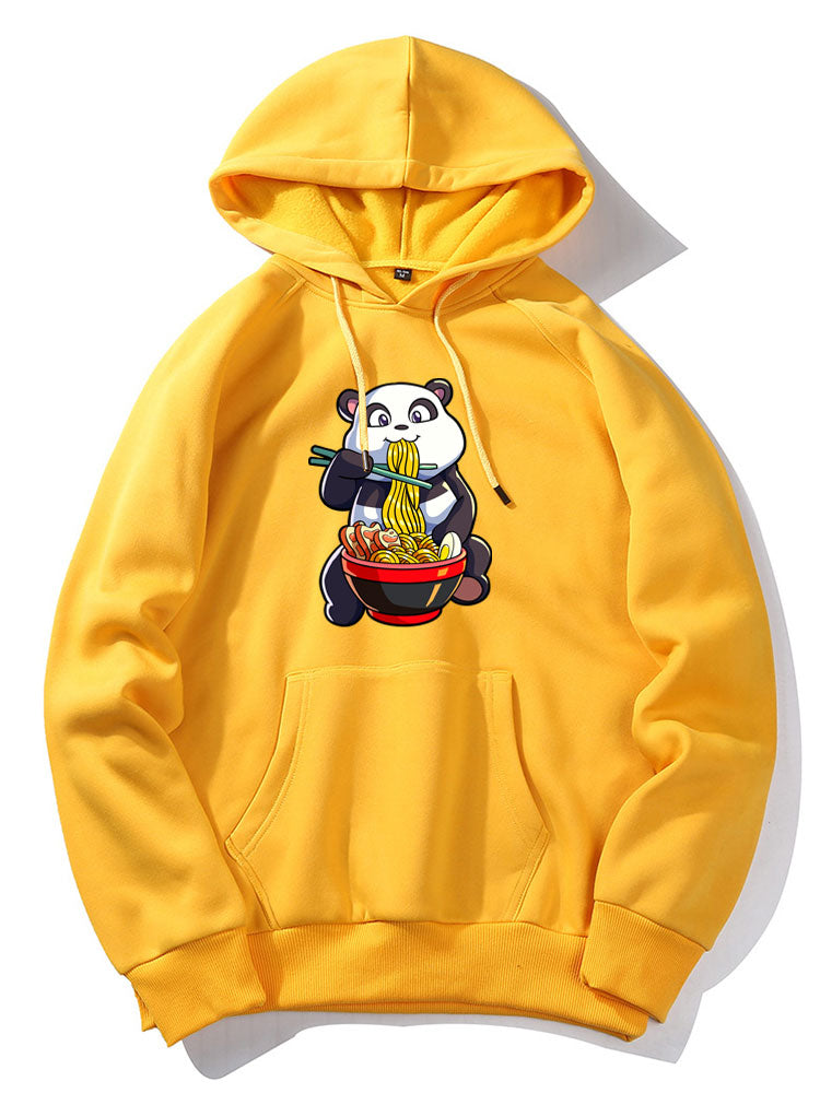 Orrin | Panda Eating Ramen Print Hoodie