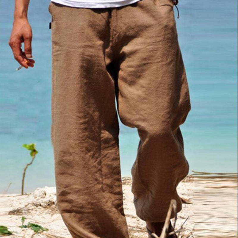 Barnaby® | Men'S Breathable Soft Casual Trousers With Elastic Waist
