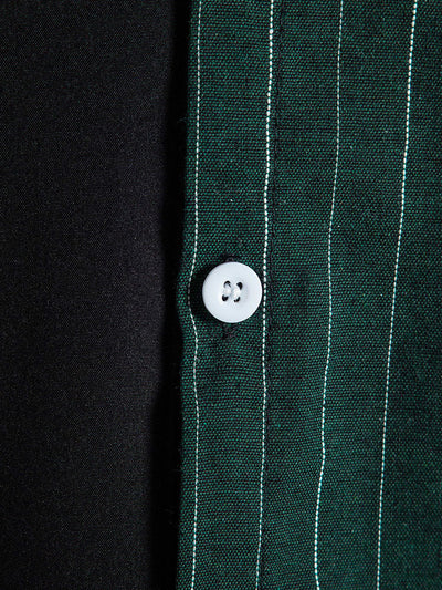 Aliaksei® | Contrast Striped Panel Shirt