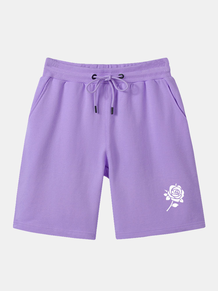 Isidoro® | Rose Print Mid Length Shorts