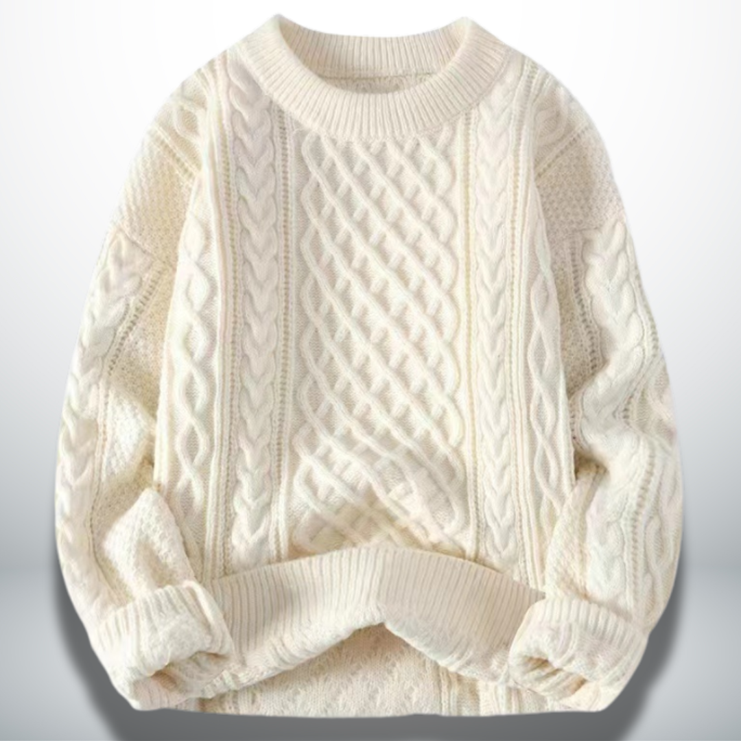 Atanasio® | Elegant Men's Crew Neck Sweater
