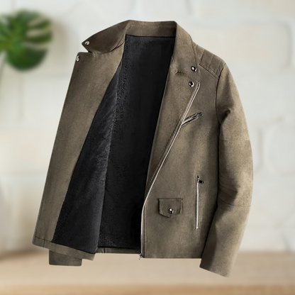 Lucas® | Fleece Lined Leather Jacket