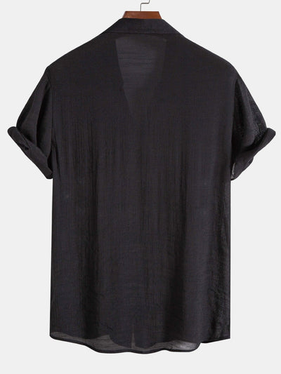 Athelstan® | Light Wrinkled Fabric Button Up Shirt