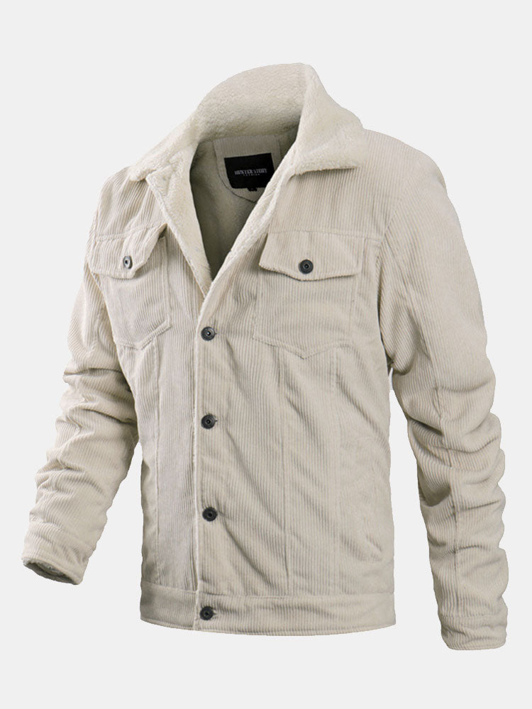 Levi | Regular Fit Teddy Lined Corduroy Jacket