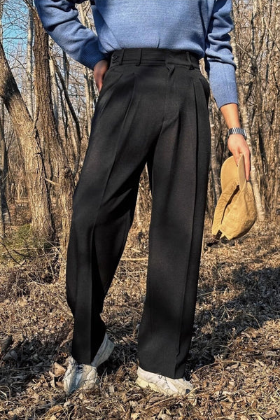 Bhavin® | MV Paris Buckle High-Waisted Suit Trousers