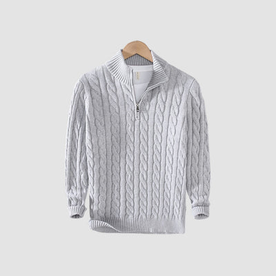 Bialas® | MV Thick Half Zipper Cotton Sweater