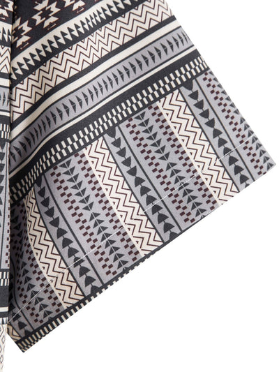Genaro® | Aztec Print Button Up Shirt