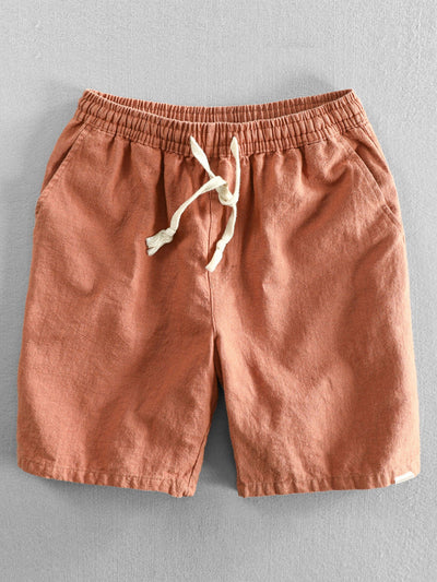 Cody® | Linen Cotton Blend Drawstring Shorts