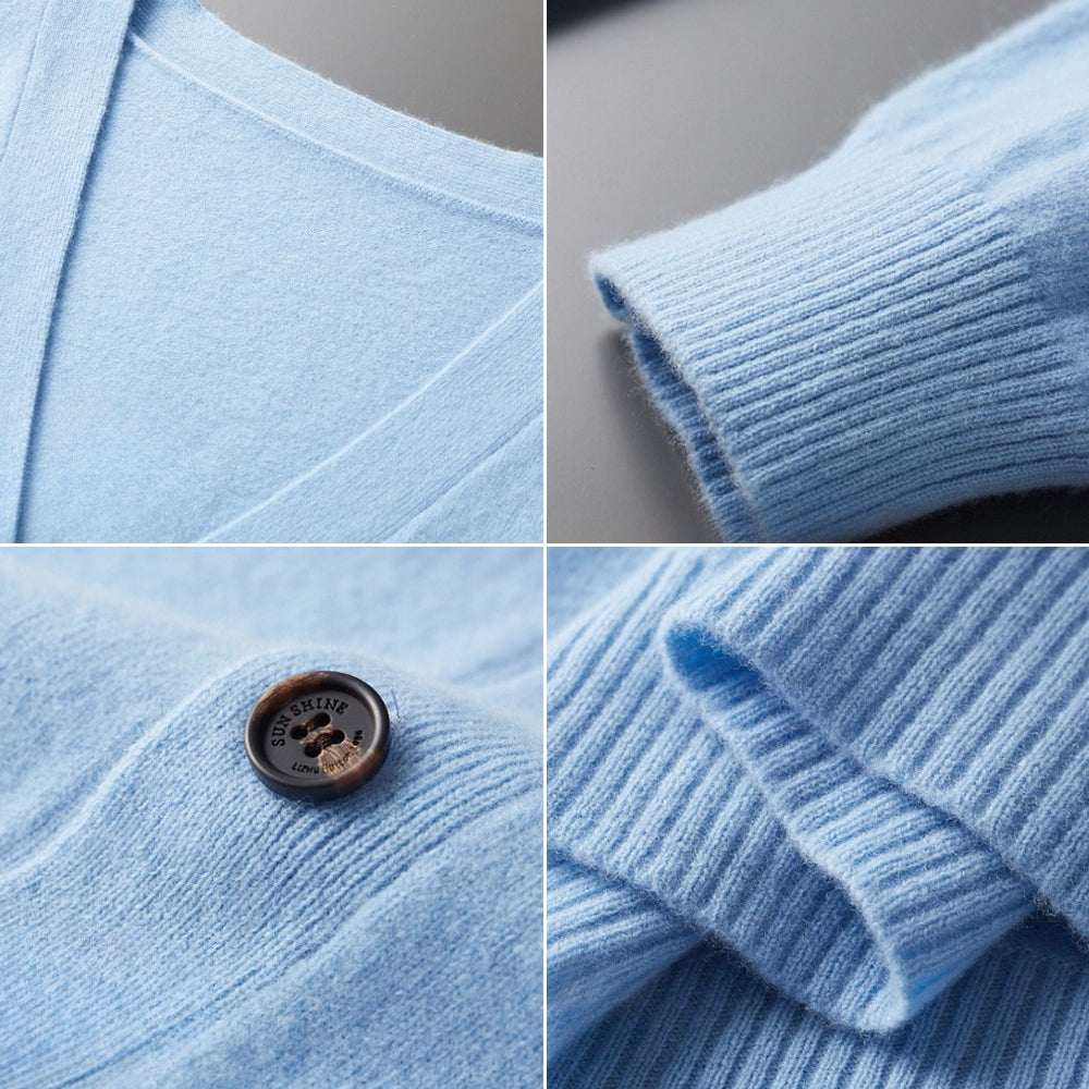Bianca® | MV V-Neck Woolen Cashmere Cardigan