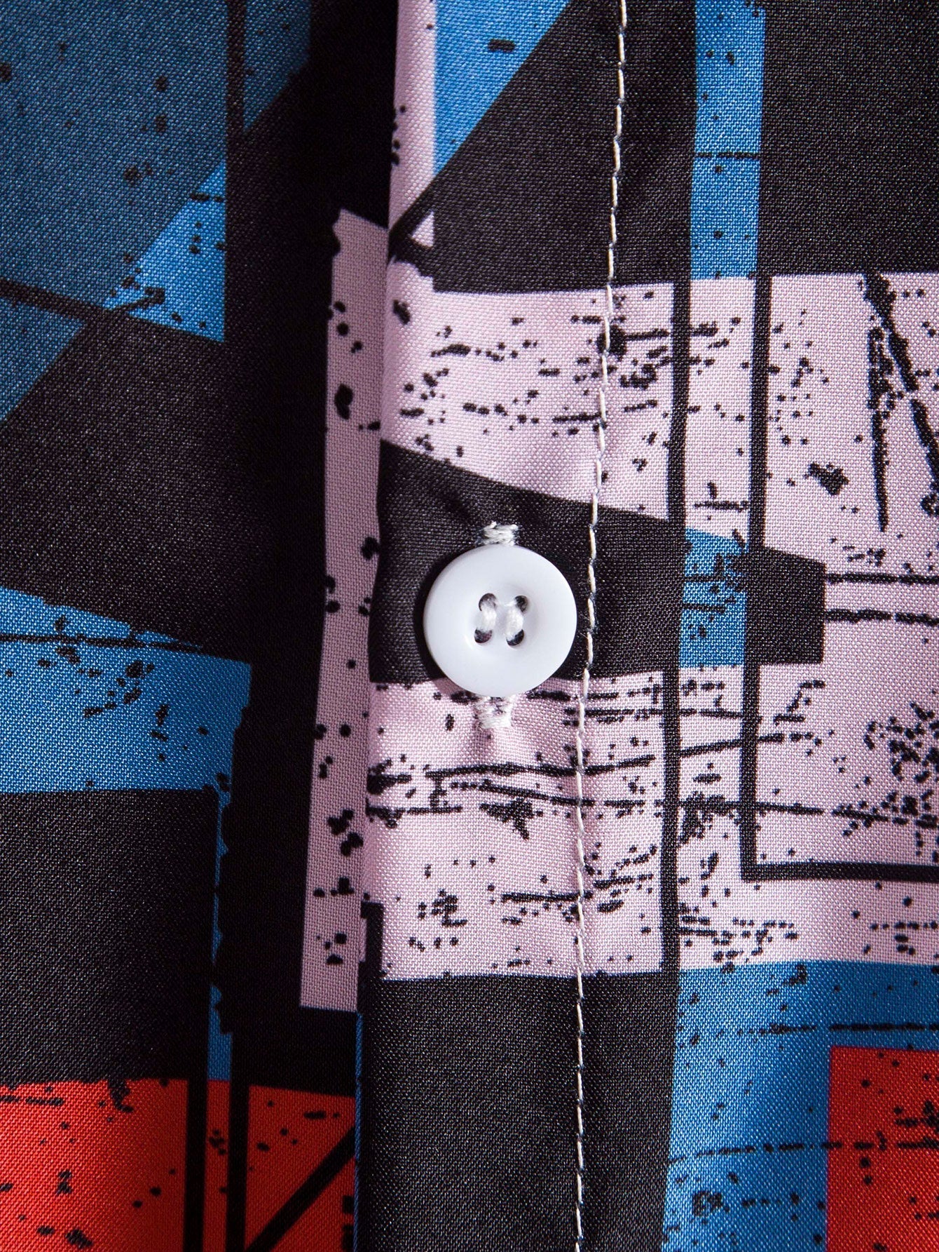 Arlen® | Mottled Geometric Print Shirt