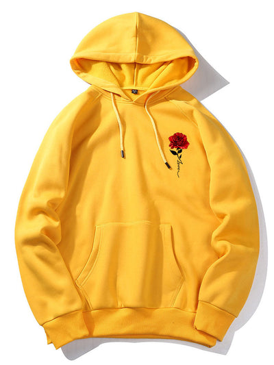 Xzavier | Rose Love Print Hoodie