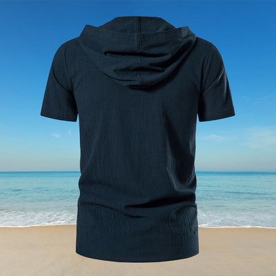Johnathan® | Solid Color T-Shirt With Drawstring And Hood