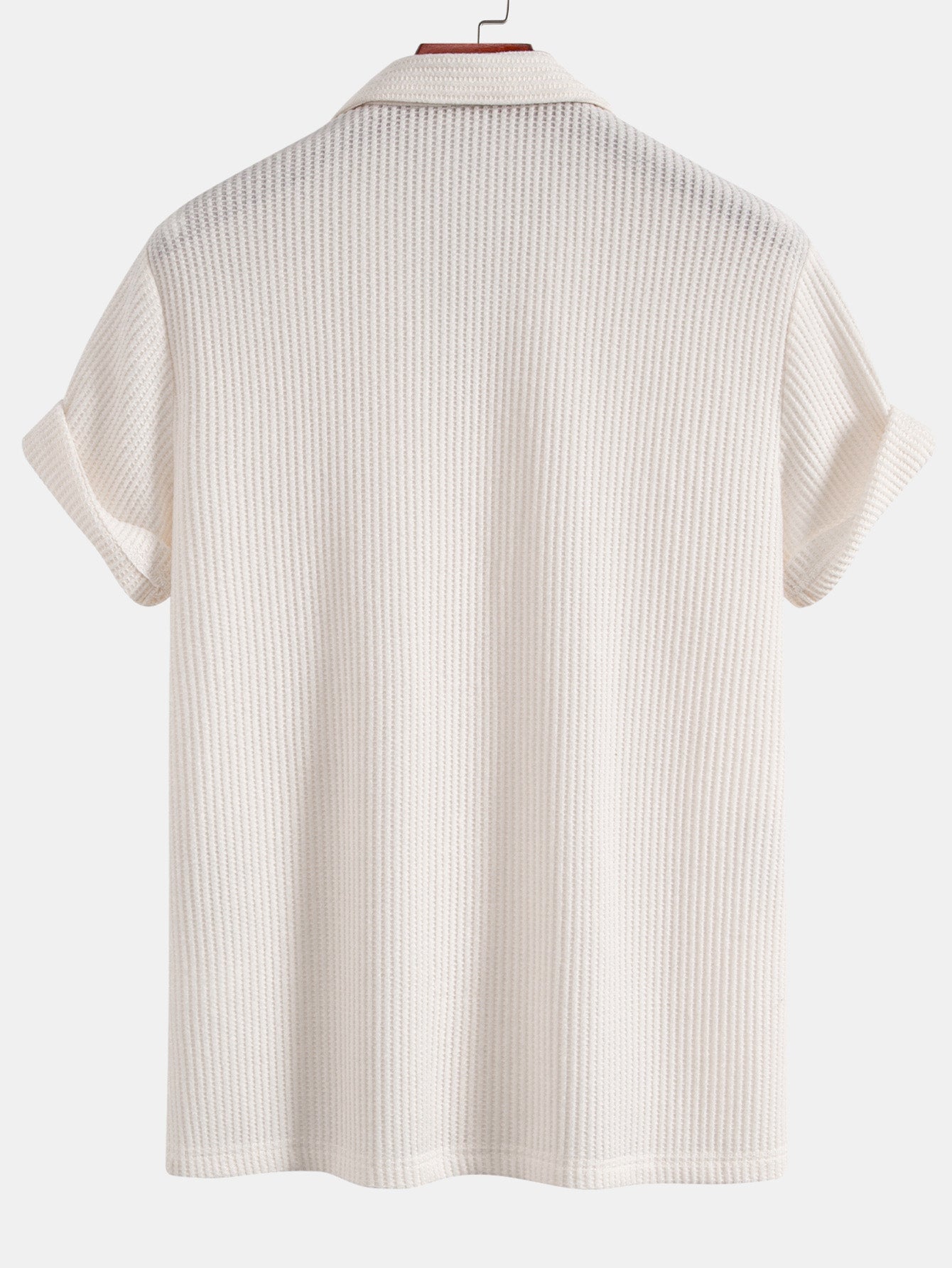 Zachary® | Waffle Button Up Shirt & Straight Leg Linen Pants
