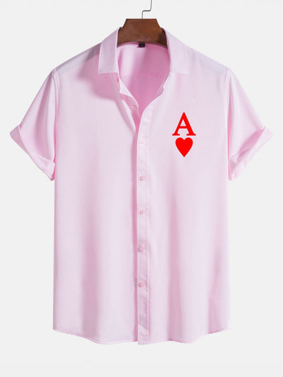 Arcani® | Poker Hearts Graphic Print Shirts