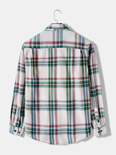 Arik® | Men Plaid Button Through Shirt With Pockets