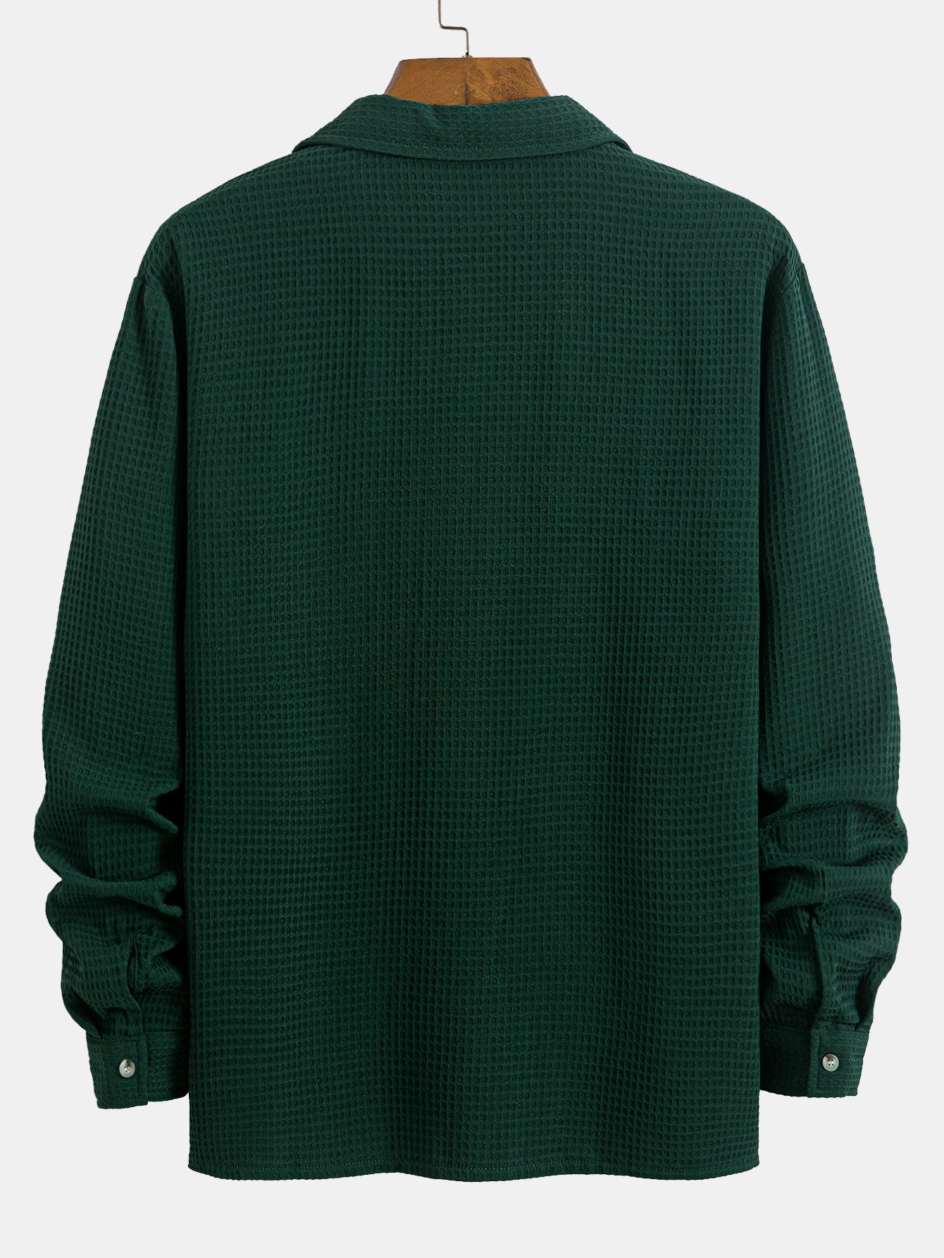 Alcidas® | Long Sleeve Waffle Cuban Collar Shirt