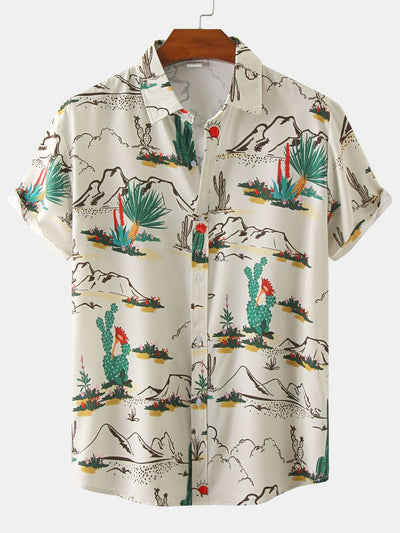 Hilario® | Cactus Print Shirt