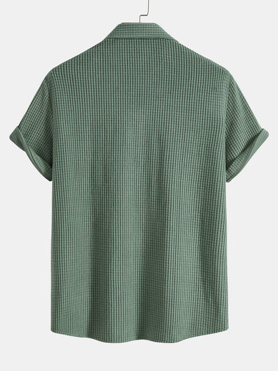 Adalhard® | Waffle Button Up Shirt & Shorts