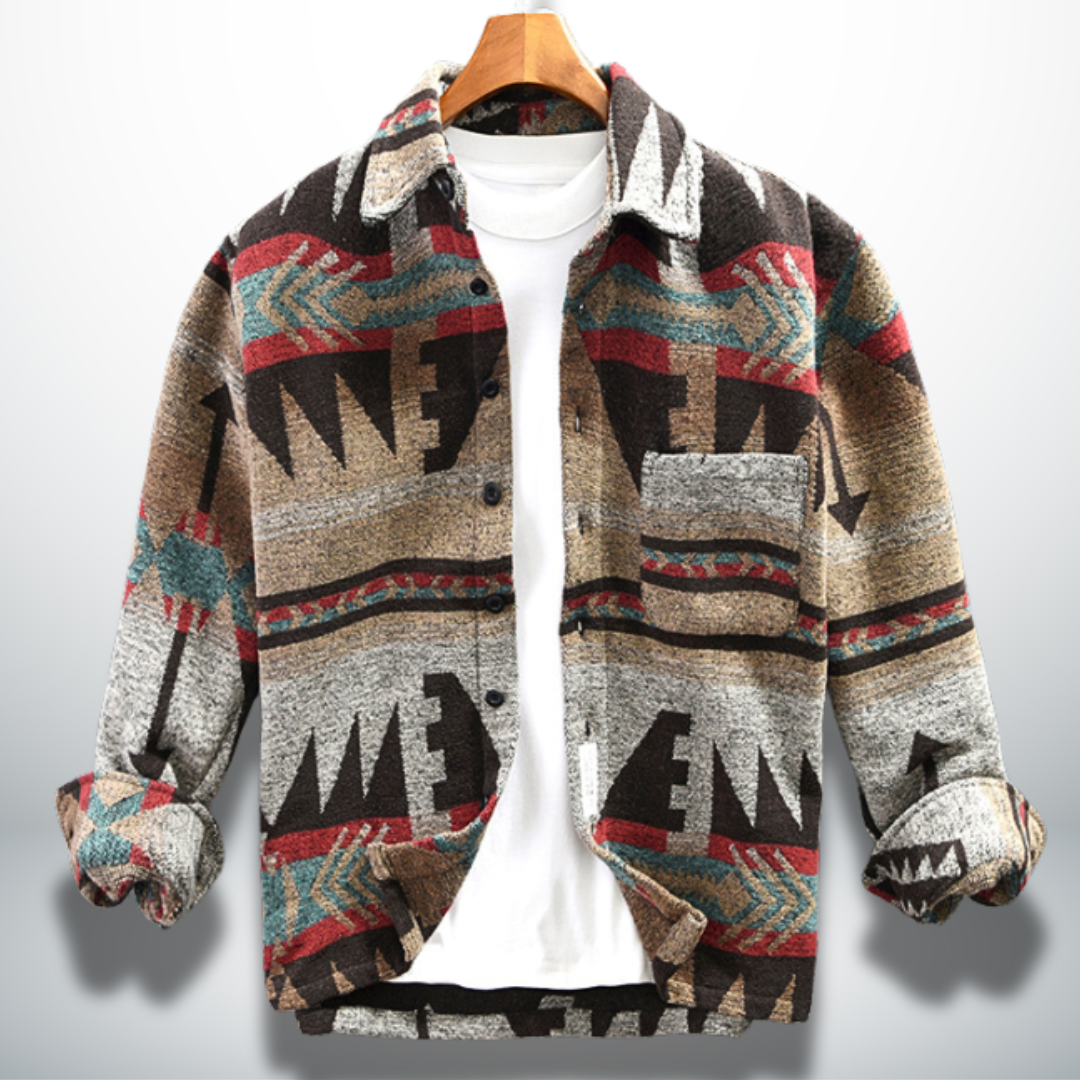 Atilio® | Warm shirt with ethnic design