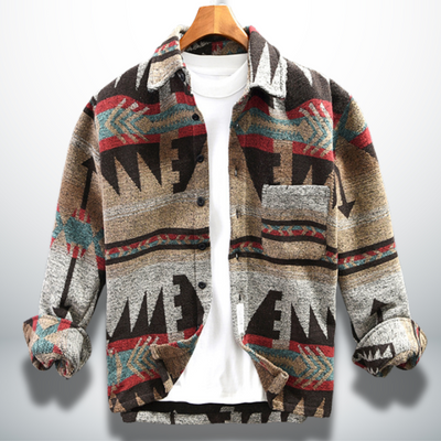 Atilio® | Warm shirt with ethnic design