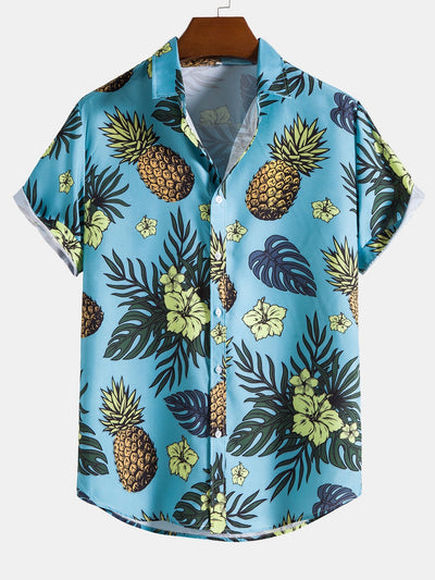Marc® | Tropical Floral Pineapple Print Shirt