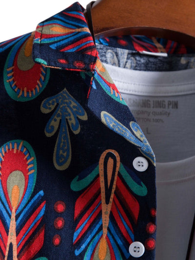 Antek® | Floral Print Cotton Button Up Shirt