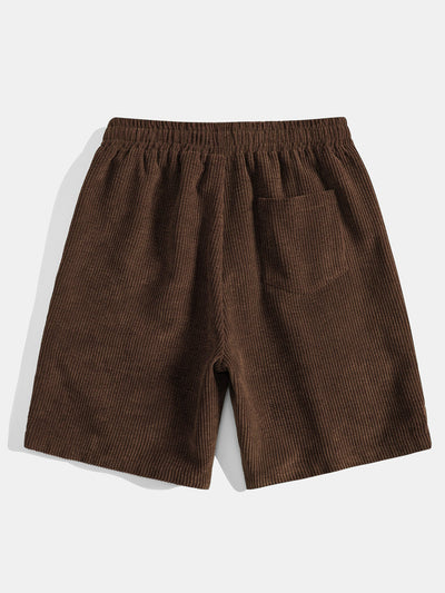 Adelmo® | 3 Pieces Drawstring Corduroy Shorts