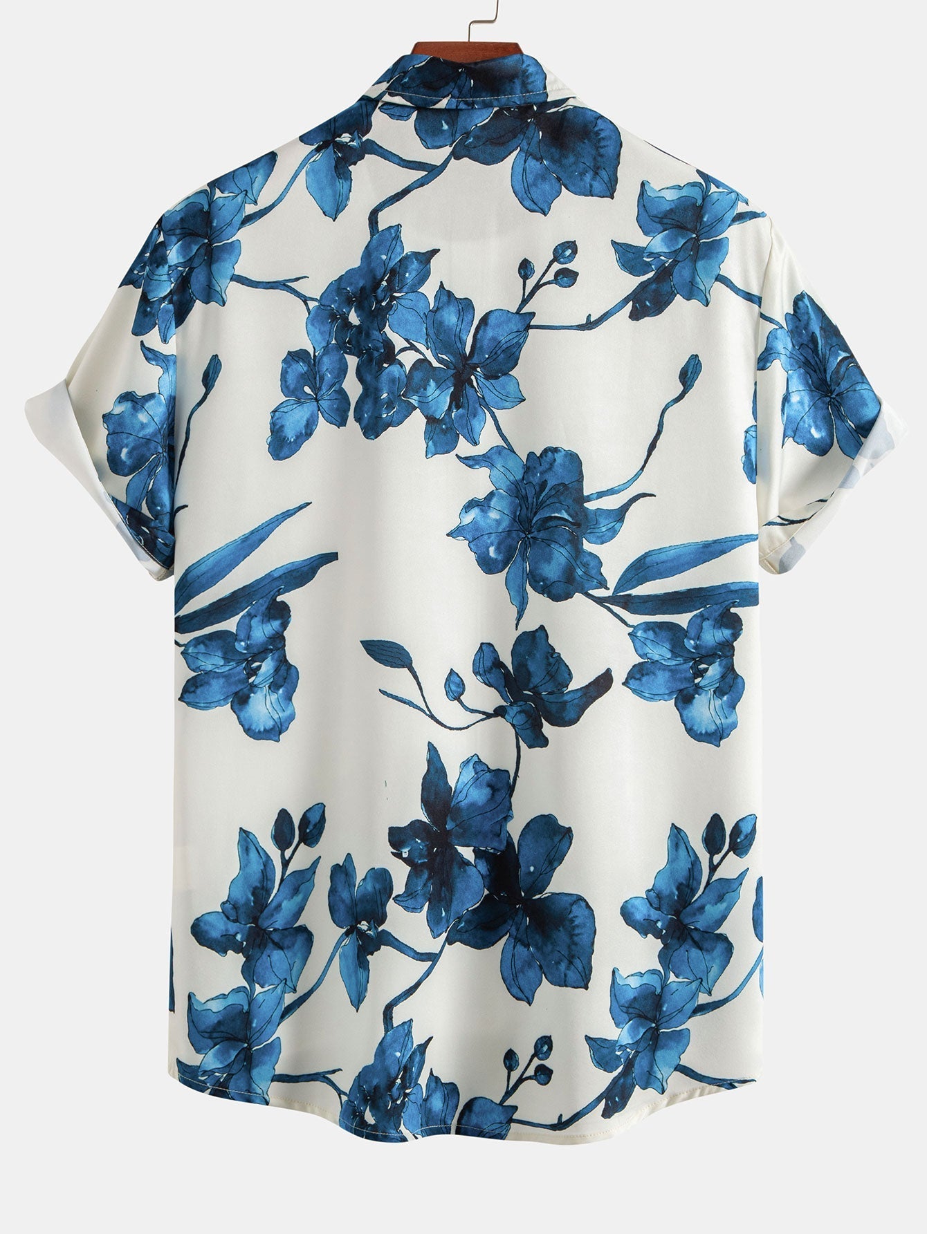 Antuan® | Ink Floral Print Button Up Shirt