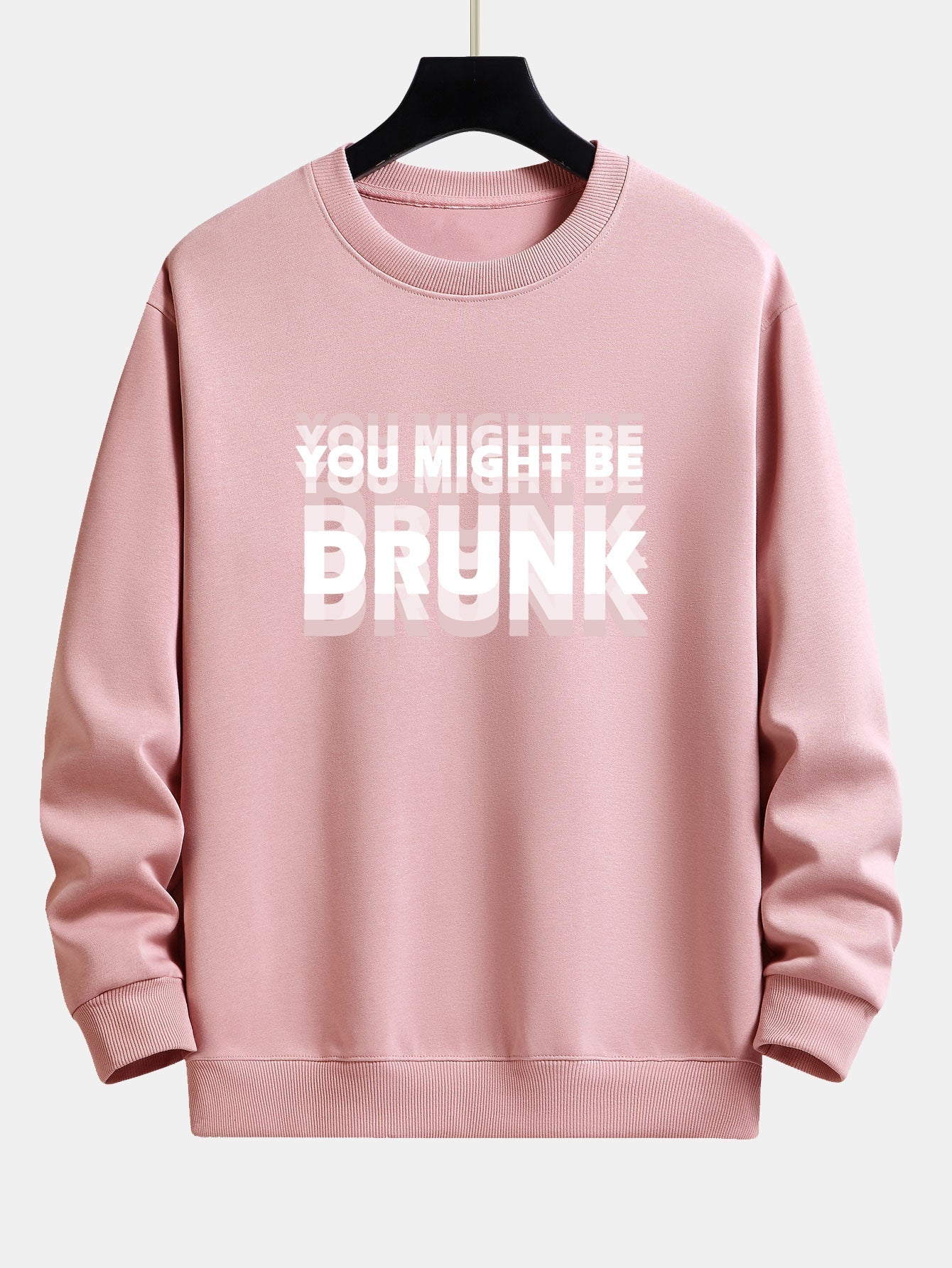 Galeno® | You Might Be Drunk Print Relax Fit Sweatshirt
