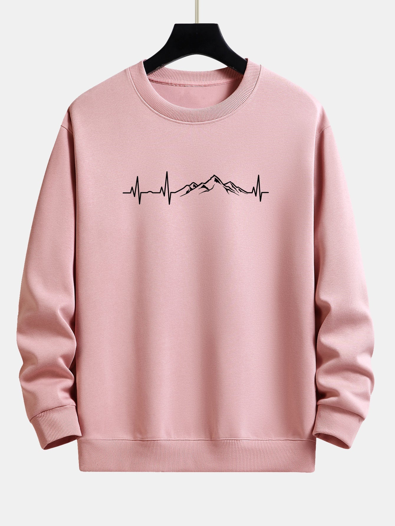 Jarek® | Heartbeat Mountain Print Relax Fit Sweatshirt